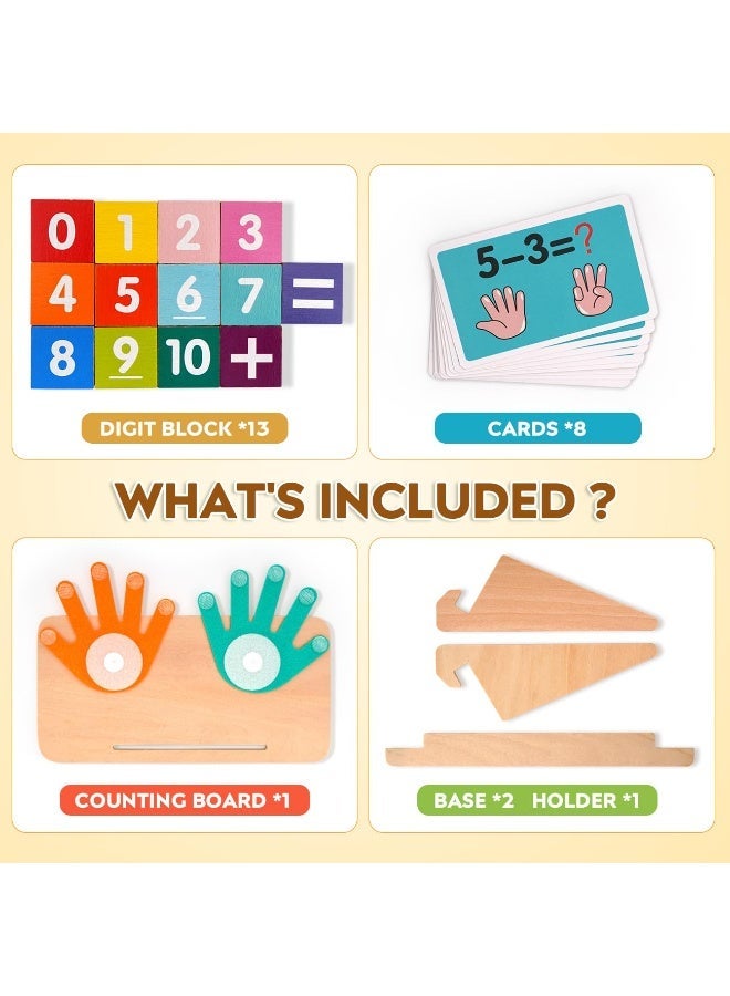 MaBaby Preschool Learning Toys for Toddlers 2-4, Educational Math Manipulatives Number Counting Blocks for Kids, Montessori Toys for 3-5 Year Old Boys Girls Birthday Gifts - Image 2