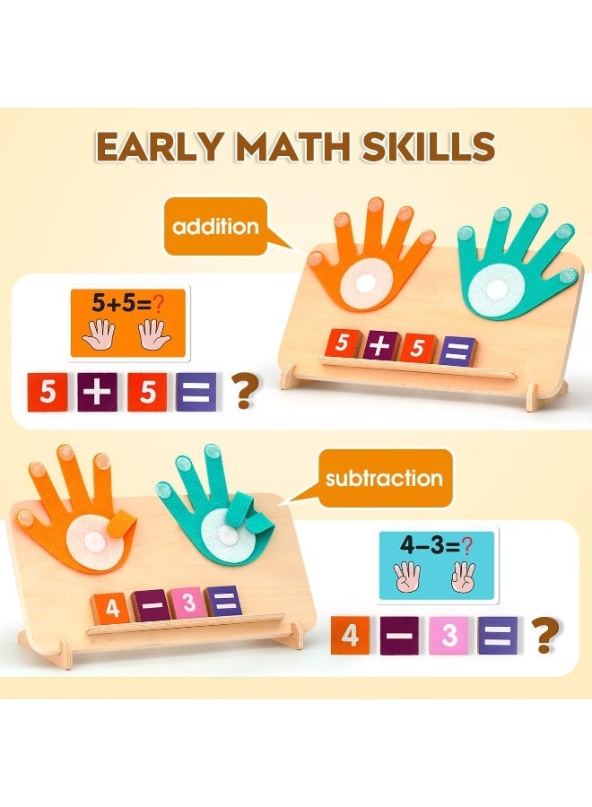 MaBaby Preschool Learning Toys for Toddlers 2-4, Educational Math Manipulatives Number Counting Blocks for Kids, Montessori Toys for 3-5 Year Old Boys Girls Birthday Gifts - Image 4