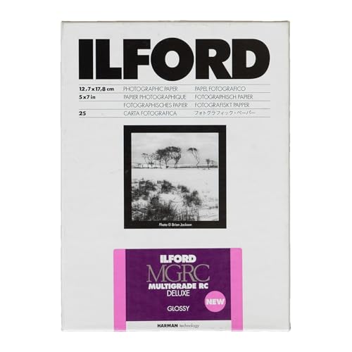 Ilford Multigrade RC Deluxe Glossy Black and White Photo Paper with Advanced Toning (25 Sheets, 4-Pack) Bundle (4 Items) - Image 3