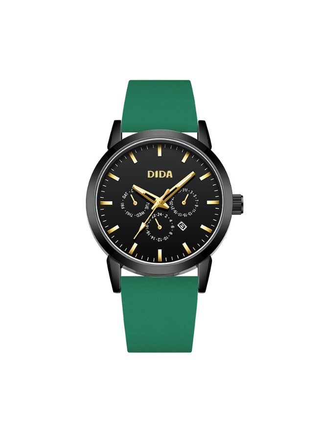DIDA Silicone Waterproof Watch C073 Green - 42mm - Image 1