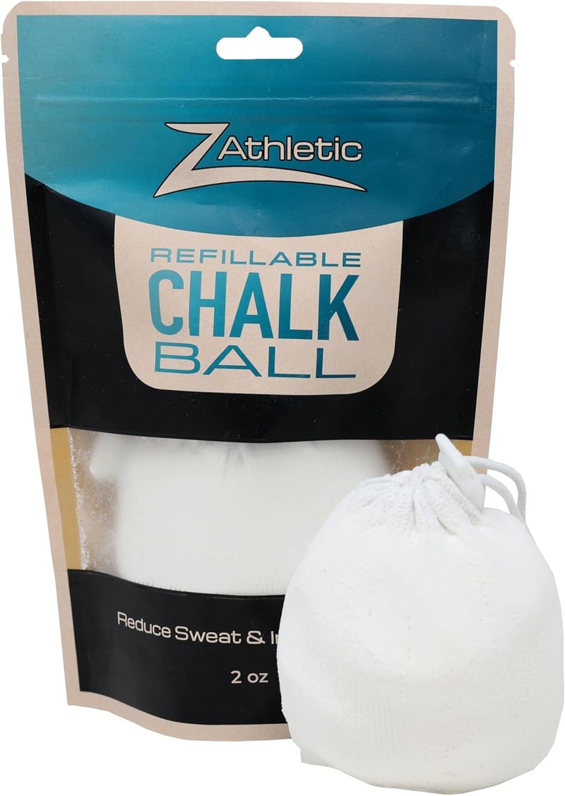 Z-Athletic Z ATHLETIC Refillable Chalk Ball for Gymnastics, Climbing, and Weight Lifting - 2 Ounce - Image 1