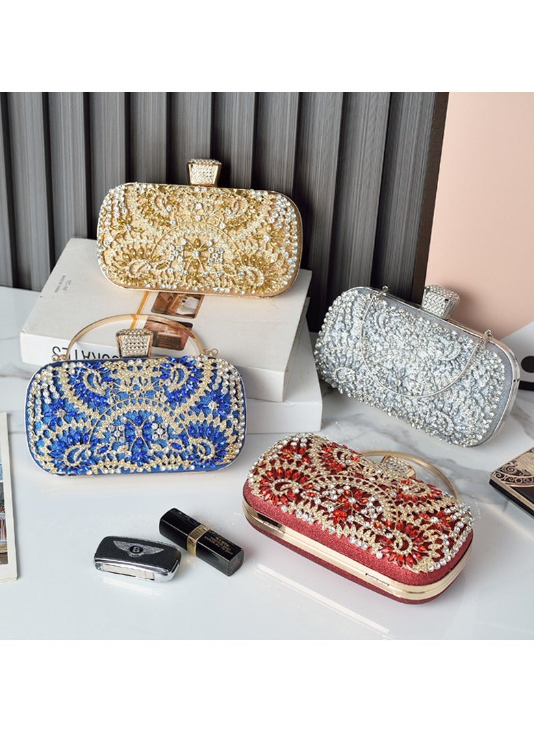 Miluraining - Women Clutch Bag Evening Bag Purse with rhinestone diamond decoration decoration Small Crossbody Bag Handbag Shoulder Bag Satchel Bags Suitable for Party Prom Wedding - Image 1