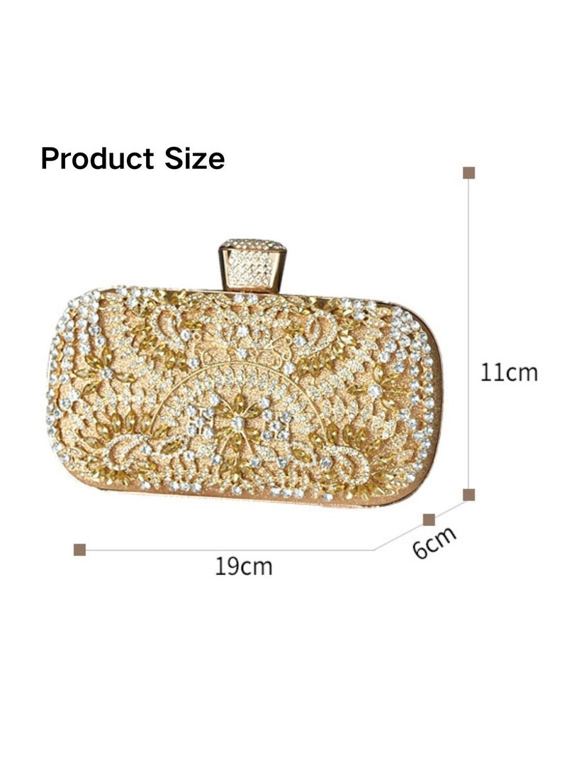 Miluraining - Women Clutch Bag Evening Bag Purse with rhinestone diamond decoration decoration Small Crossbody Bag Handbag Shoulder Bag Satchel Bags Suitable for Party Prom Wedding - Image 1