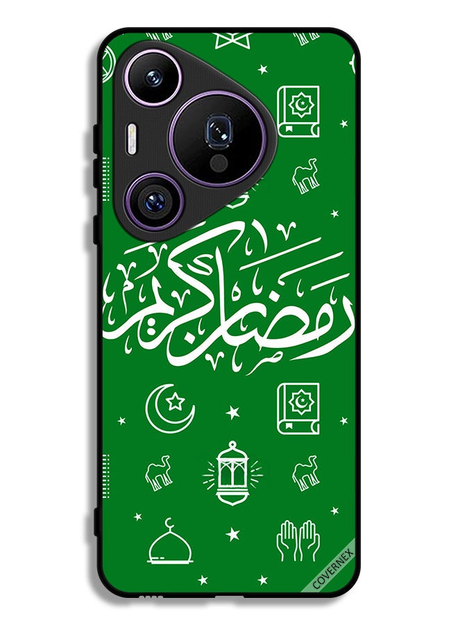 Covernex Huawei Pura 70 Pro Protective Case Cover Ramadan Kareem Green - Image 1