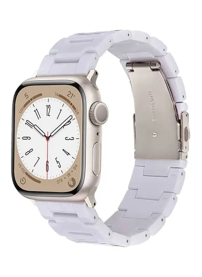 GREEN LION Marble Watch Band 42/44/45/49MM - White/Brown 