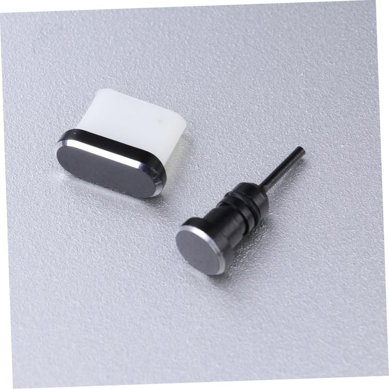 أغطية مقاومة للغبار منفذ USB-C ومنفذ 3.5 مم للهاتف، تصميم أنيق، مجموعة من قطعتين - Image 5