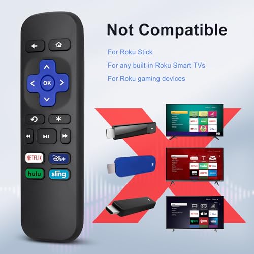 OMAIC Replacement Remote for Roku Box,for Roku Express, Premiere, 1, 2, 3, 4 (HD, LT, XS, XD) - NOT for Stick, TV or Game - Image 3