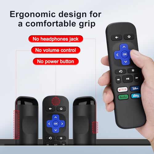 OMAIC Replacement Remote for Roku Box,for Roku Express, Premiere, 1, 2, 3, 4 (HD, LT, XS, XD) - NOT for Stick, TV or Game - Image 4