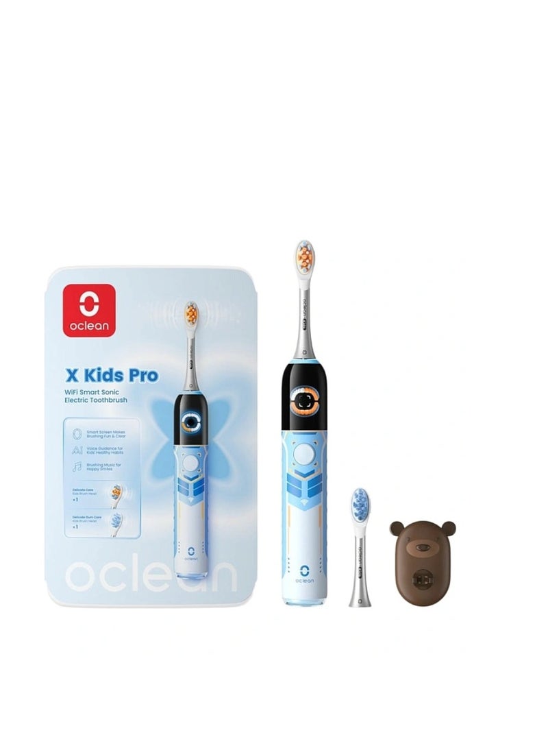 أوكلين فرشاة أوكلين X Kids Pro للأطفال – تنظيف سونيك متقدم – تدريب ذكي – أزرق - Image 1