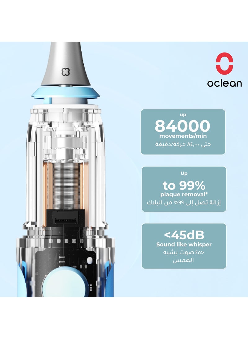 أوكلين فرشاة أوكلين X Kids Pro للأطفال – تنظيف سونيك متقدم – تدريب ذكي – أزرق - Image 4