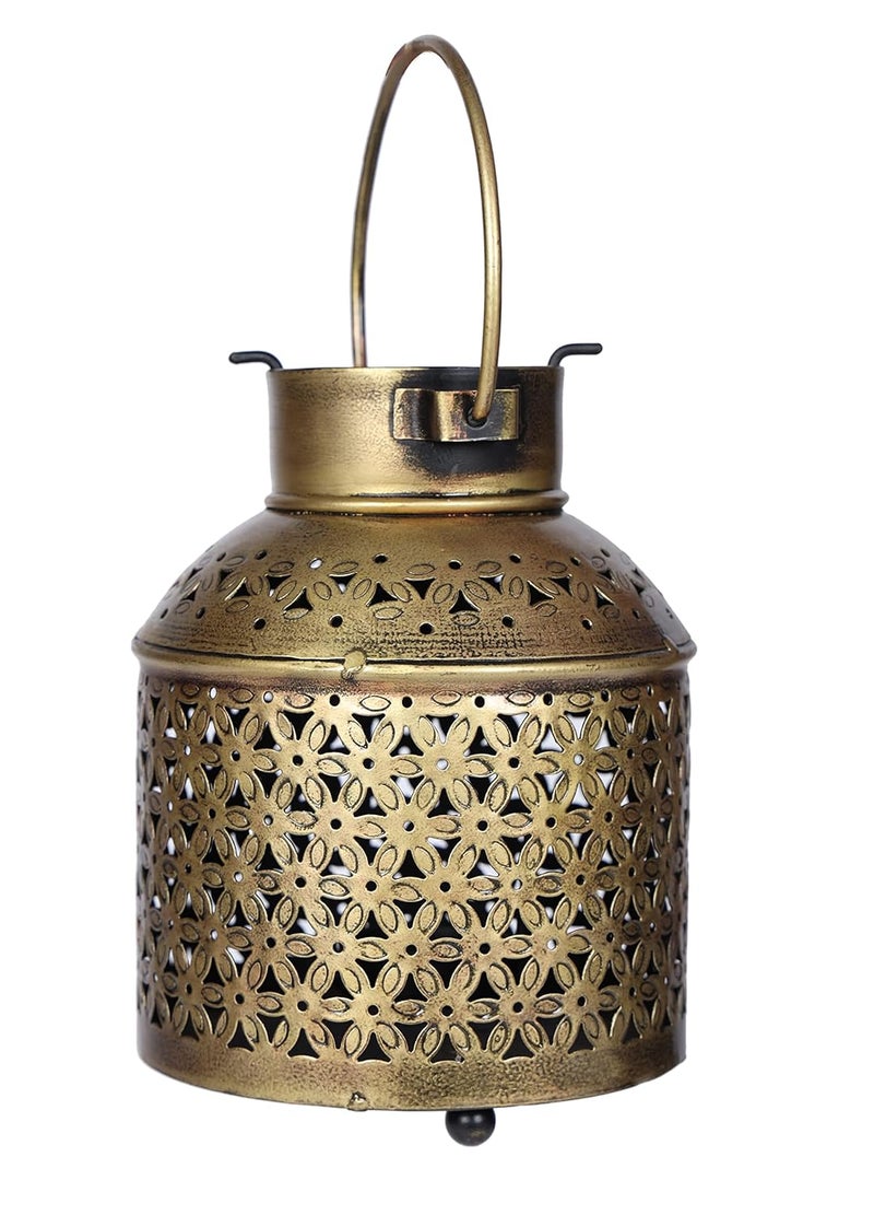 Gunendra Crafts Iron TLight Wall Hanging Candle Holder for Diwali Birthday Decoration Tealight Candle Stand kit with Antique Gold Finish - Image 4