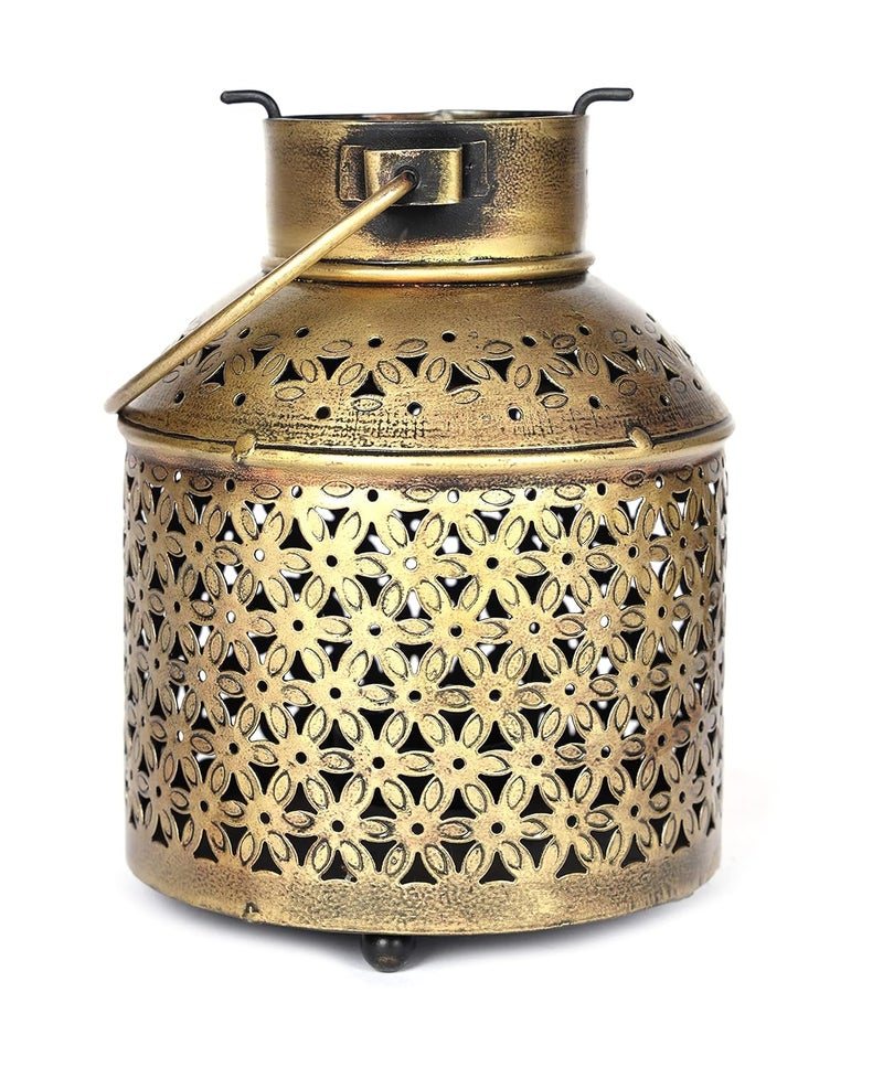 Gunendra Crafts Iron TLight Wall Hanging Candle Holder for Diwali Birthday Decoration Tealight Candle Stand kit with Antique Gold Finish - Image 2