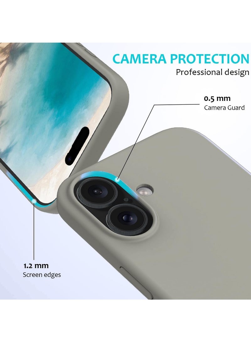 ELTRAZONE iPhone 16 Plus Slim Fit Matte Gray TPU Case – Soft, Flexible, Shock-Resistant Silicone Back Cover - Image 2