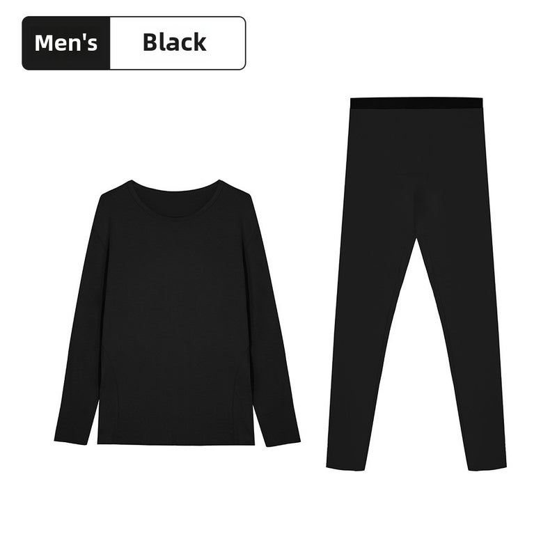 Ladies Thermal Underwear Heat Retaining Antibacterial Set Black (male)  - Image 1