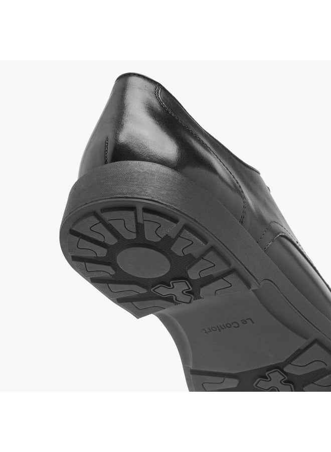 لو كونفورت حذاء ديربي رجالي بنقوش مع إغلاق برباط - Image 5