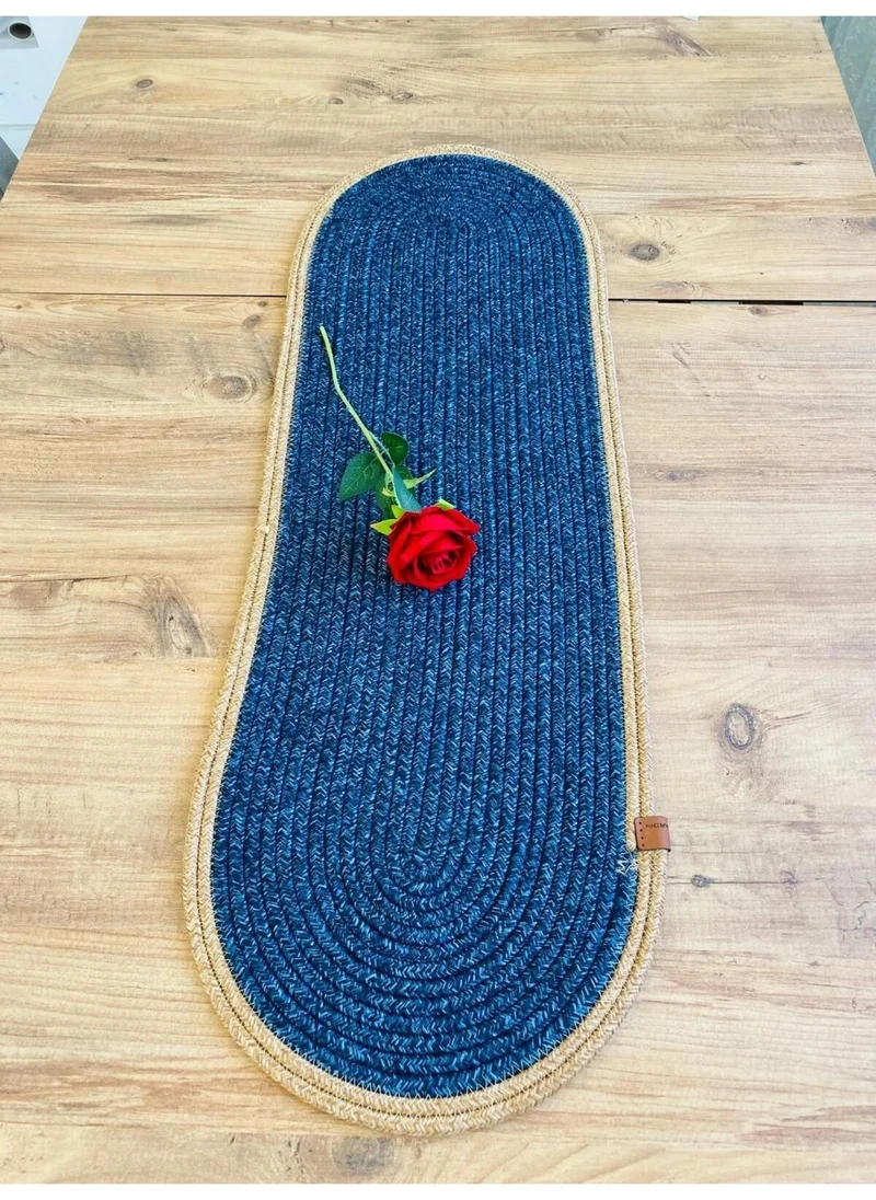 BDZ Deri BDZ Leather Jute Bohemian Style Decorative Runner 30x80 cm
