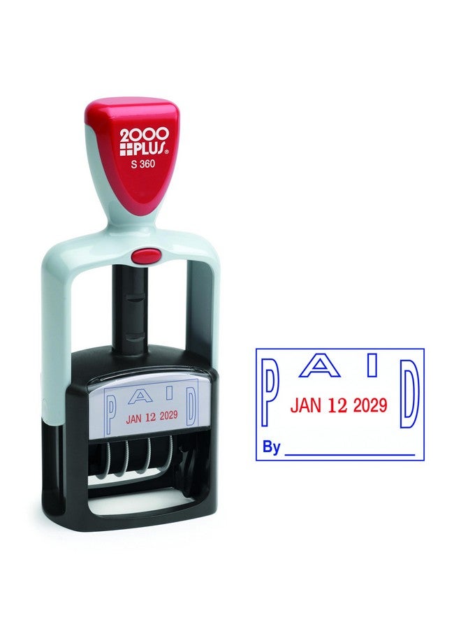 COSCO 2000 Plus 2-Color Paid Dater (Cos011033), Blue - Image 4