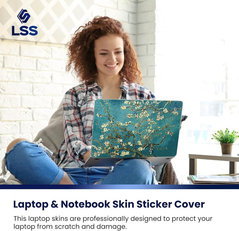 LSS Almond Trees Laptop Skin Sticker with Wrist Pads - Image 5