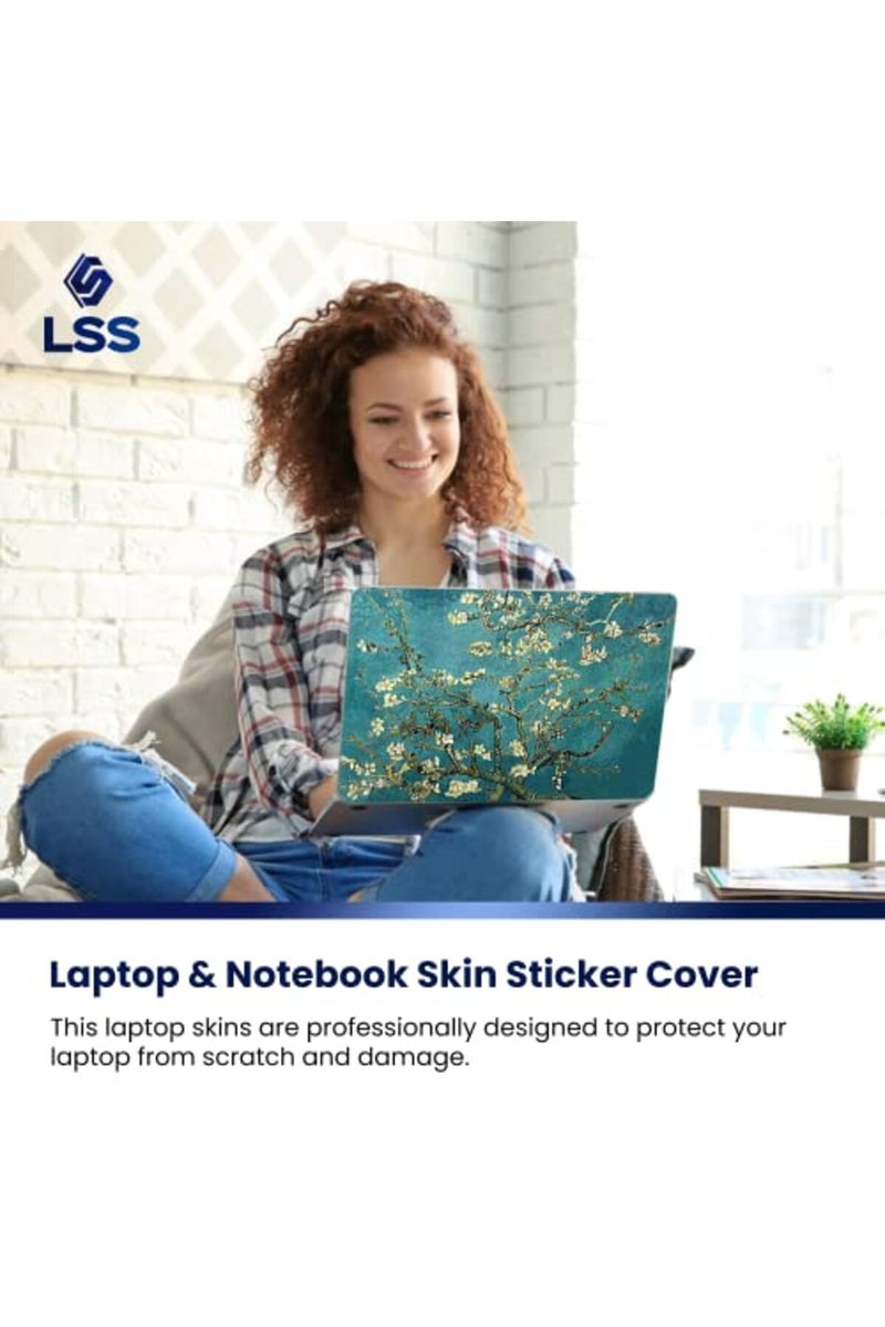 LSS Almond Trees Laptop Skin Sticker with Wrist Pads - Image 3