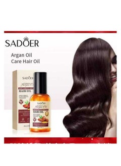 SADOER Argan Oil to Soften and Polish Hair and Repair Damaged Hair, 80 ml  - Image 4