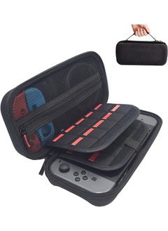 Garlo Switch Carrying Case compatible with Nintendo Switch - 20 Game Cartridges Protective Hard Shell Travel Carrying Case Pouch for Nintendo Switch Console & Accessories, Black.  - Image 1