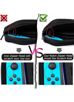 Garlo Switch Carrying Case compatible with Nintendo Switch - 20 Game Cartridges Protective Hard Shell Travel Carrying Case Pouch for Nintendo Switch Console & Accessories, Black.  - Image 5