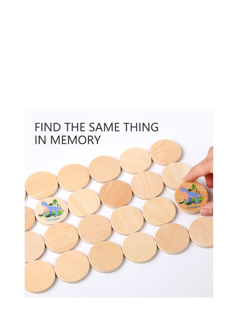 Dinosaur Jigsaw Puzzle Kids Memory Chess Game Baby Educational Wooden Toys for Children 3D Puzzles - Image 3