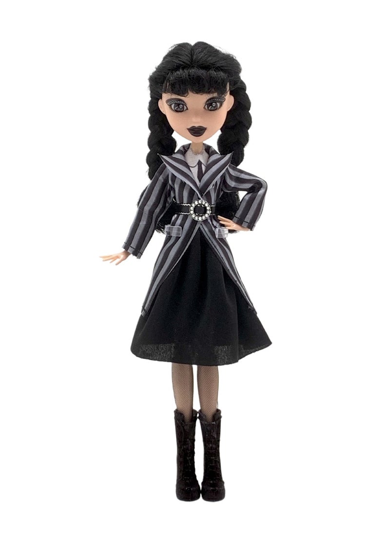 general A School Uniform Costume Doll by Monster Adams - Gothic Dreams Come True: Bring back Wednesday Addams' signature gothic charm with this stunning doll  - Image 1