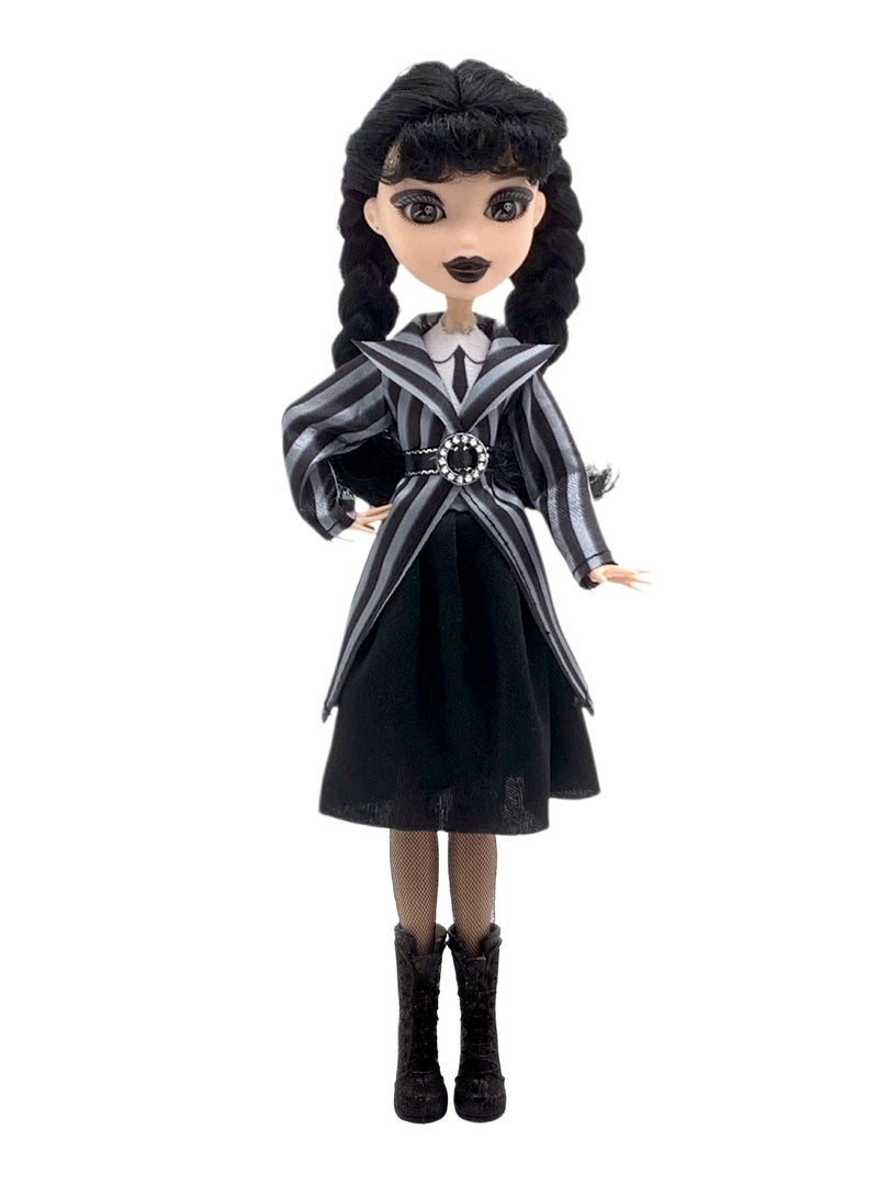 general A School Uniform Costume Doll by Monster Adams - Gothic Dreams Come True: Bring back Wednesday Addams' signature gothic charm with this stunning doll  - Image 2