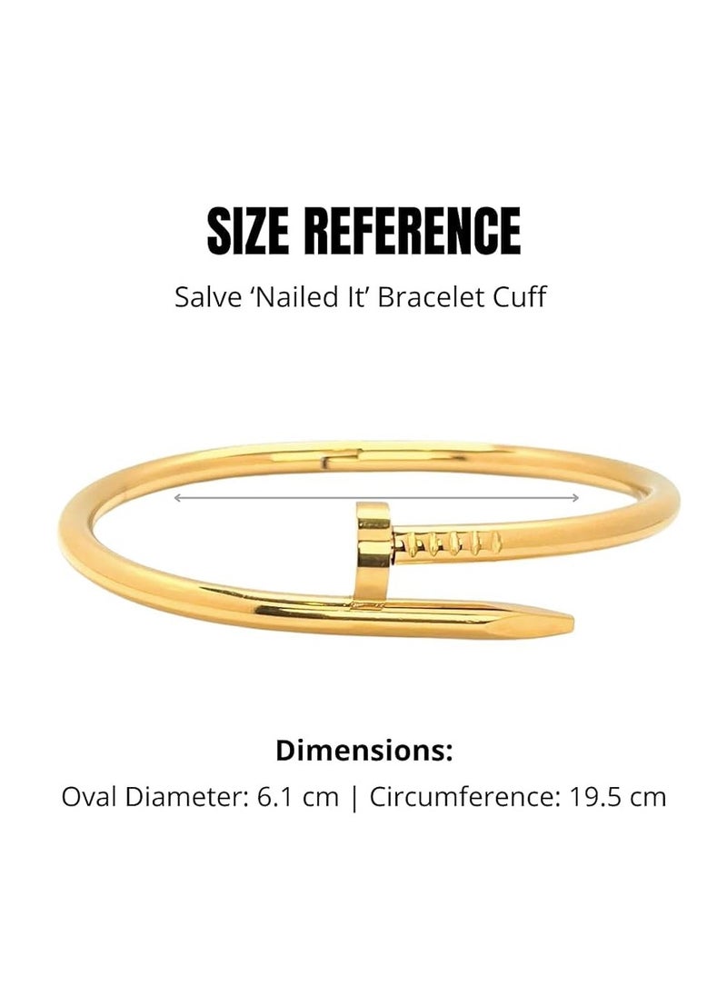 Modern bracelet - 18K 316L stainless steel - elegant open nail design - pzsku/Z202B890F6D5B1F91449DZ/45/_/1738693338/f7deb9e2-573c-4cf3-8573-e1143325942c