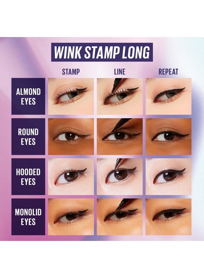 KAJA Winged Eyeliner Set - Wink Stamp & Original Eyeliner with Avocado Extract, Double-Ended Wing, Smudge-Proof, Waterproof, Matte Finish, Long Lasting - Image 4
