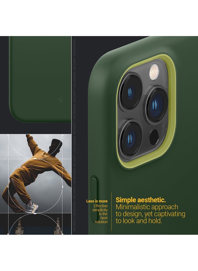 Caseology Nano Pop Mag Silicone Case [Built-in Magnet] Designed for Magsafe Compatible with iPhone 14 Pro Max Case 5G (2022) - AVO Green  - Image 5