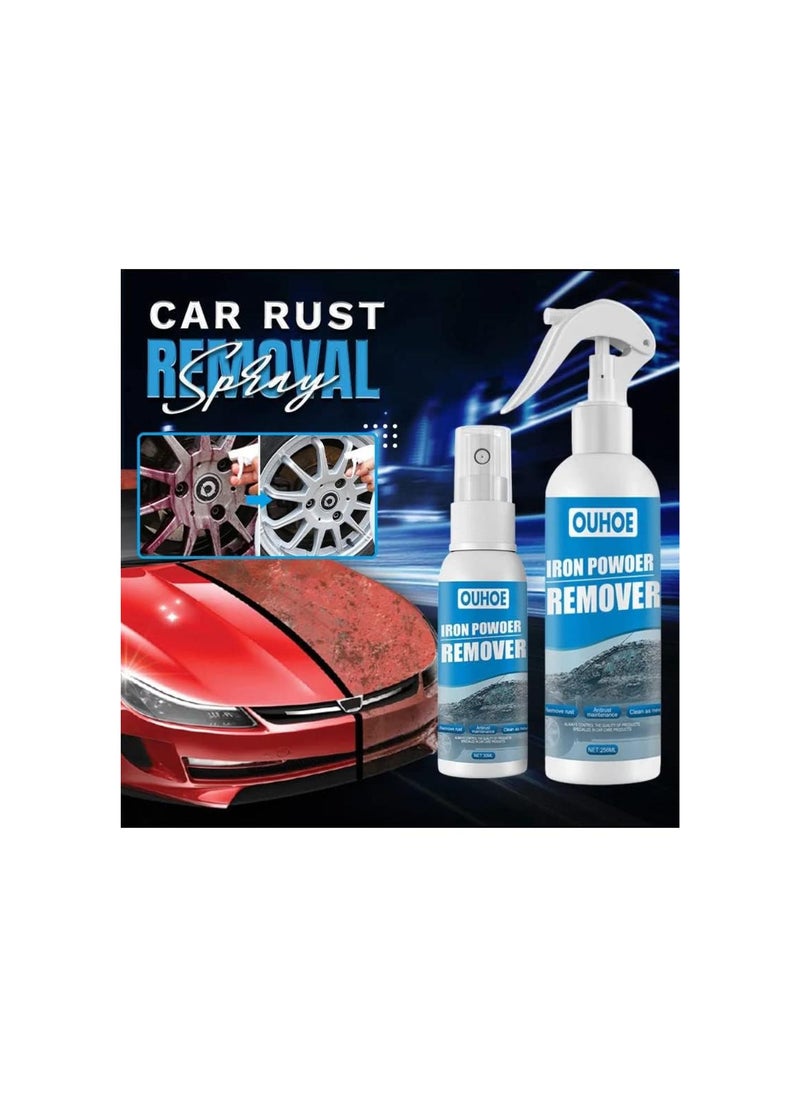 OUHOE Iron Powder Remover, Car Rust Removal Spray, RustOut Instant Remover Spray, Iron Powder Remover for Car (100ml, 3pcs)