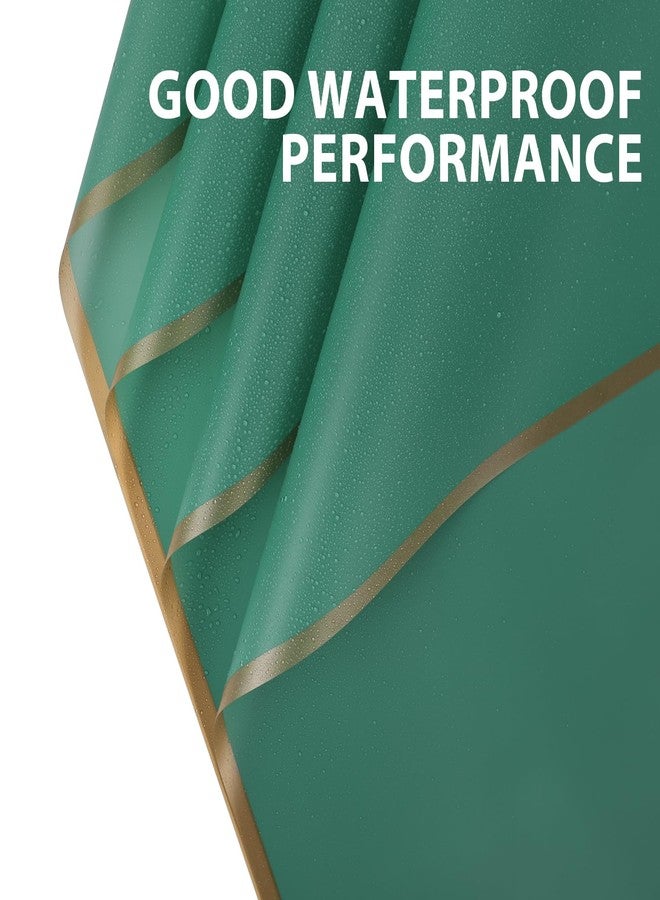 FUHITIM 20 Sheets Wrapped Flower Paper, Perfect for Weddings, Birthdays, Christmas, Baby Showers, DIY Bouquets (Emerald) - Image 3