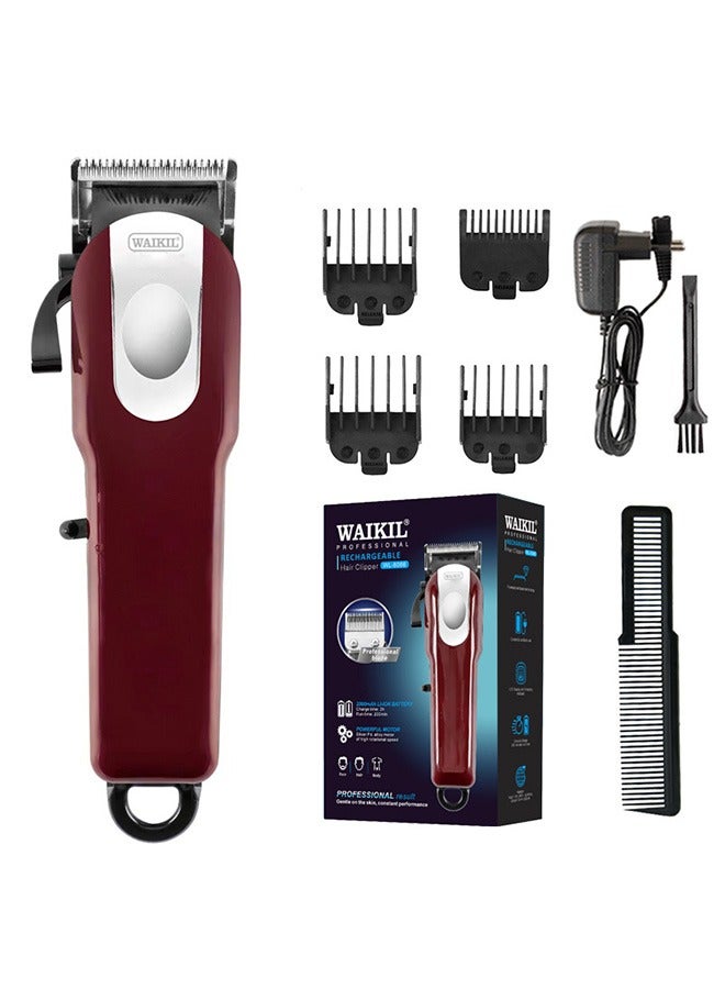 WAIKIL Cordless Electric Hair Clippers, Men'S Hair Clippers, Rechargeable Hair Clippers With Combs - Image 1