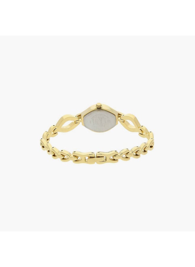 Sonata Golden Analog Metal Watch for Women - Image 3