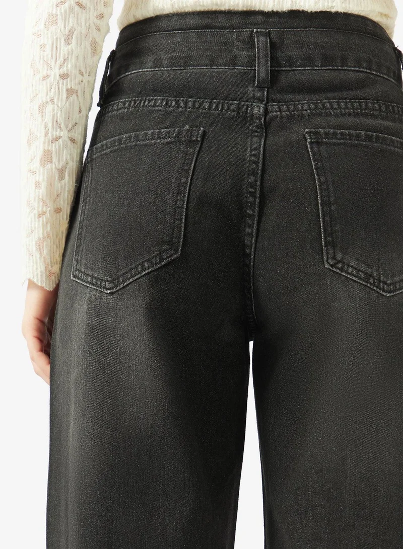 Ginger  High Rise Straight Fit Jeans for Women | Best Price UAE