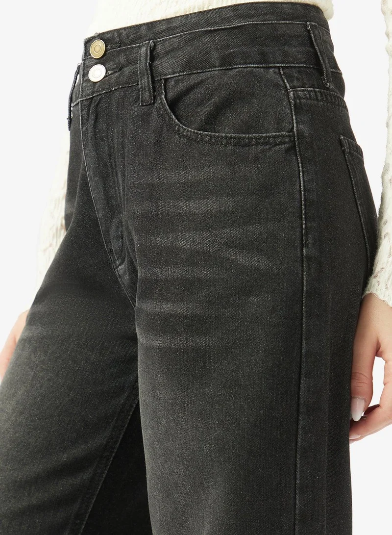 Ginger  High Rise Straight Fit Jeans for Women | Best Price UAE