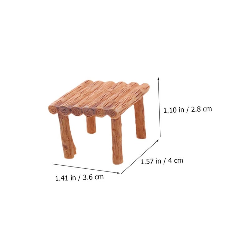 Miniature Kitchen Utensils Set With Resin Chair And Rolling Pin For Dollhouse - Image 3