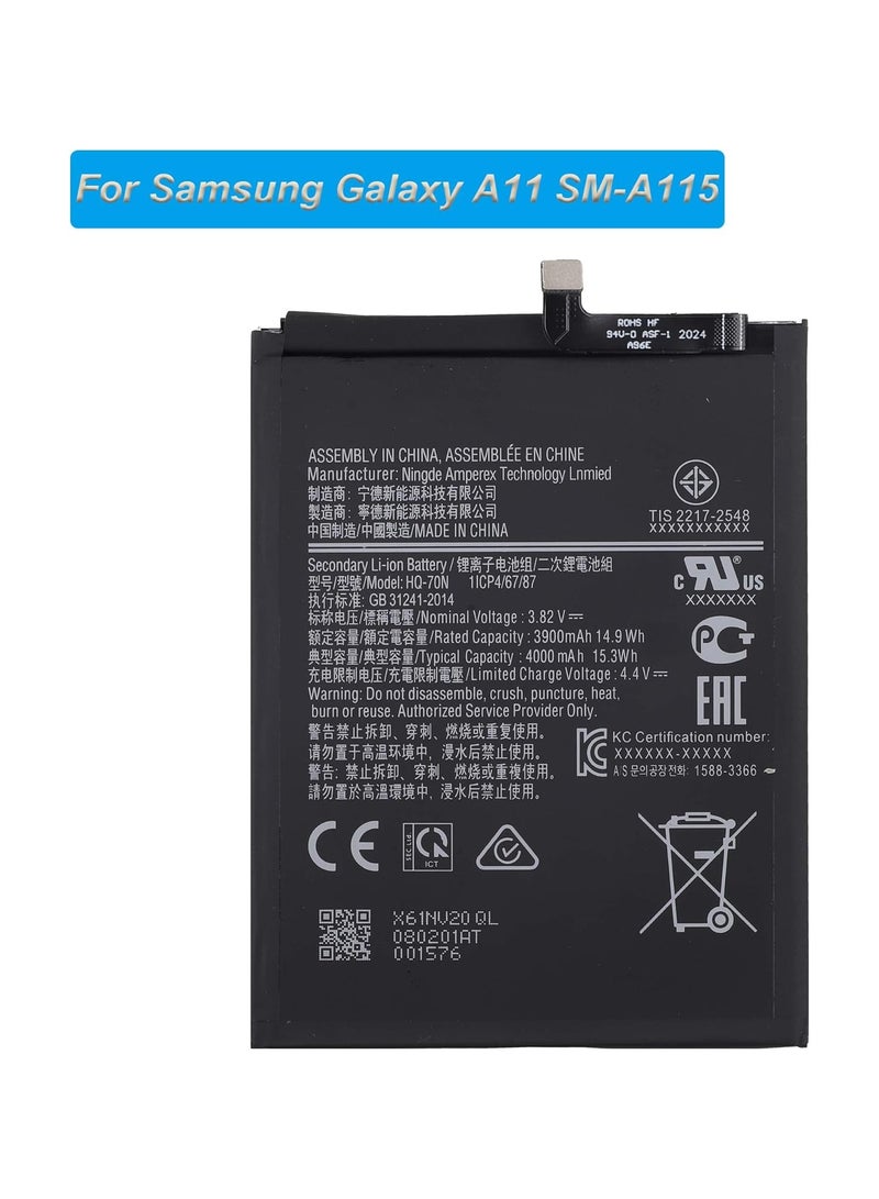 ICS Original High Quality Replacement Battery For Samsung Galaxy A11 - Image 3