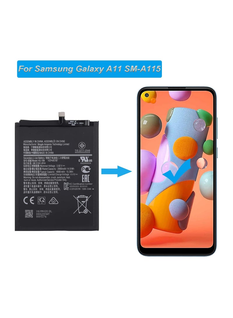 ICS Original High Quality Replacement Battery For Samsung Galaxy A11 - Image 4