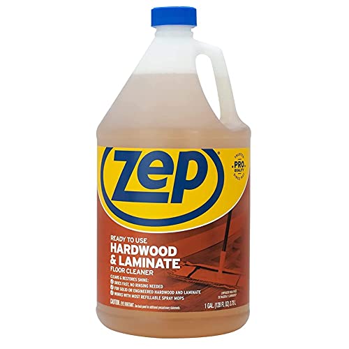 Zep Industrial Hardwood and Laminate Floor Cleaner - 1 Gallon - ZUHLF128 - Removes Spots, Stains and Scuffs. Cleans and Restores Shine - Image 1