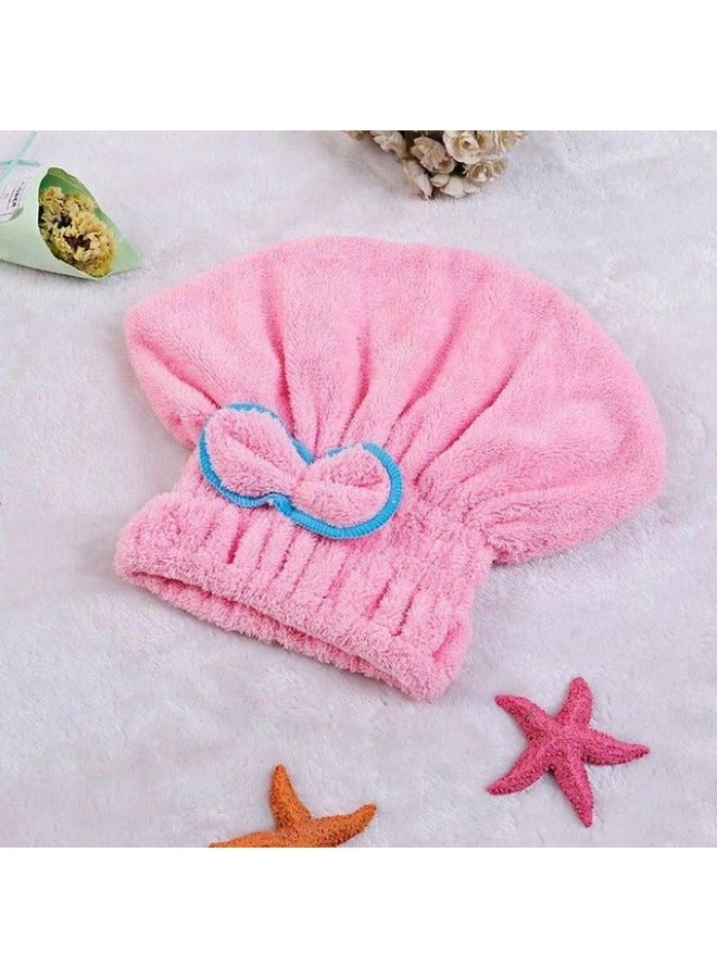 Microfiber Drying Shower Wrap with Bow Knot -Multicolor - Image 5