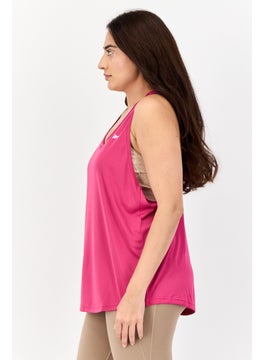 Reebok Women Sportswear Fit Sleeveless Training Tank Top, Pink  - Image 4
