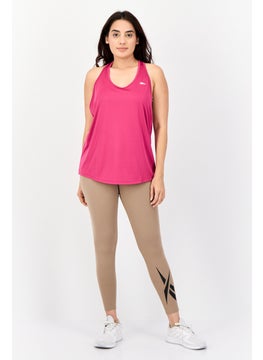 Reebok Women Sportswear Fit Sleeveless Training Tank Top, Pink  - Image 2