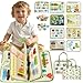 Aurasys Toddler Busy Board Montessori Busy Book Travel Toys Sensory Board Educational Activity Book for Learning Fine Motor Skills Gifts for Girls Boys Toddler - Image 3