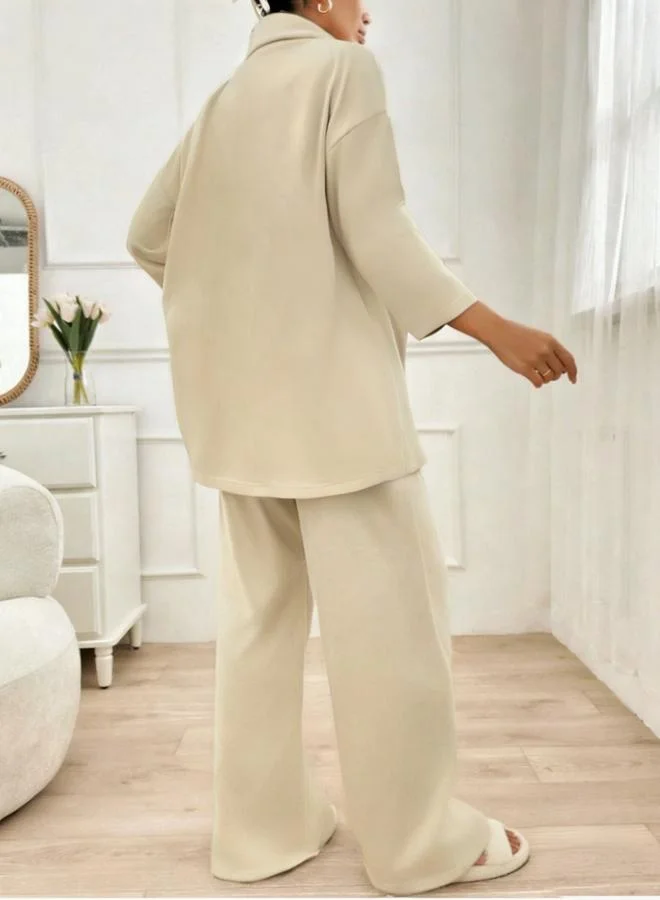 تايك تو مجموعة من قميص طويل وكامي وبيجاما 3 قطع