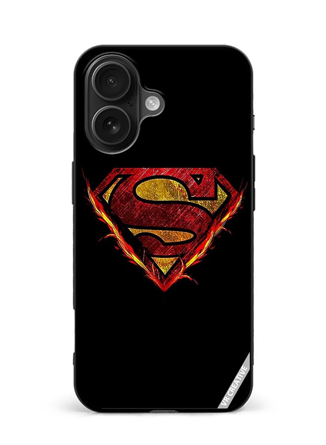 VR CREATIVE Protective Case Cover For Apple iPhone 16 Superman Design Multicolour