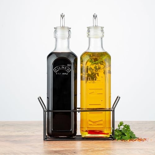Kilner Premium 600ml Airtight Glass Oil Infusion Jar Set of 2 for Infused Oils, Dressings, Sauces | Dishwasher Safe, Reusable BPA Free Kitchen Container - Image 3