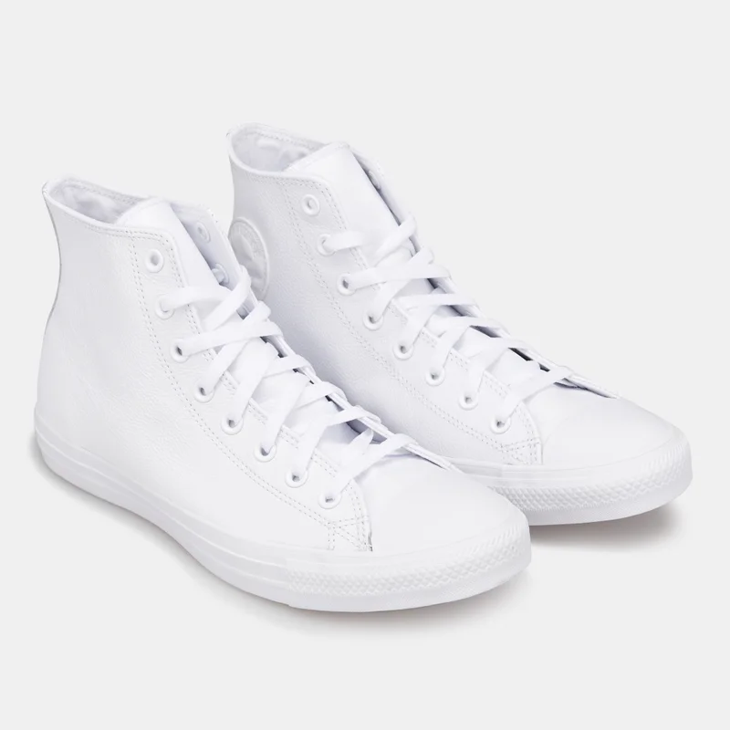 CONVERSE White Chuck Taylor All Star Leather Mono Unisex Shoe  | Best Price UAE